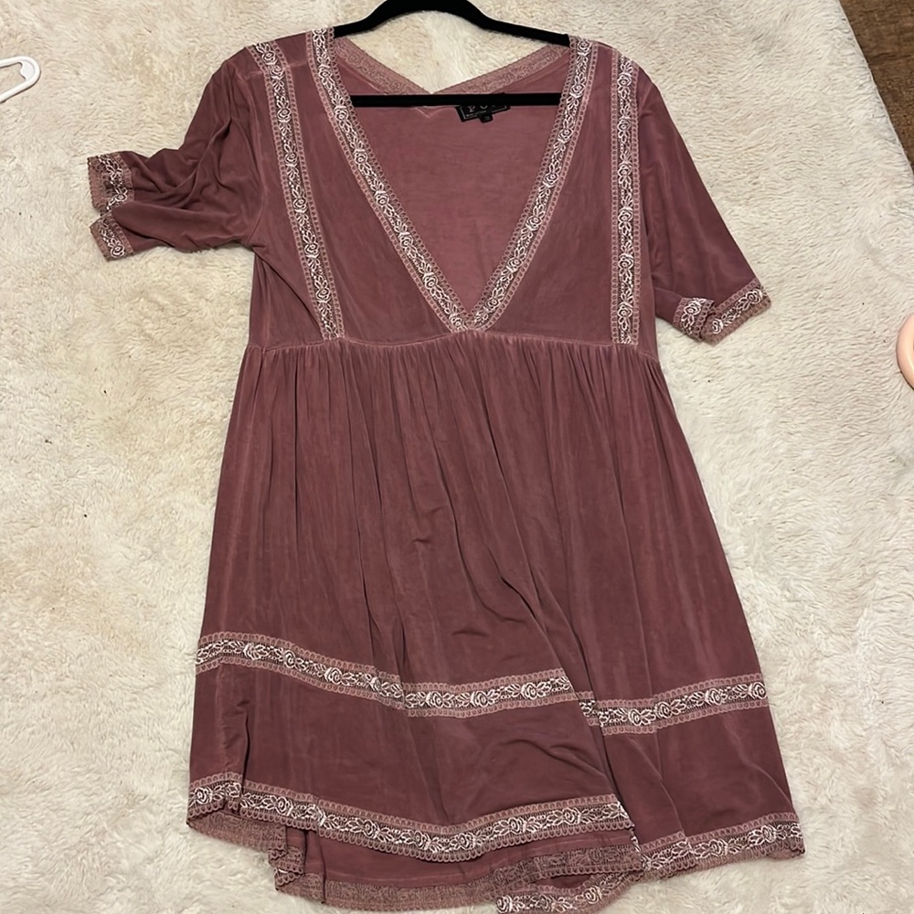 Mauve boho dress